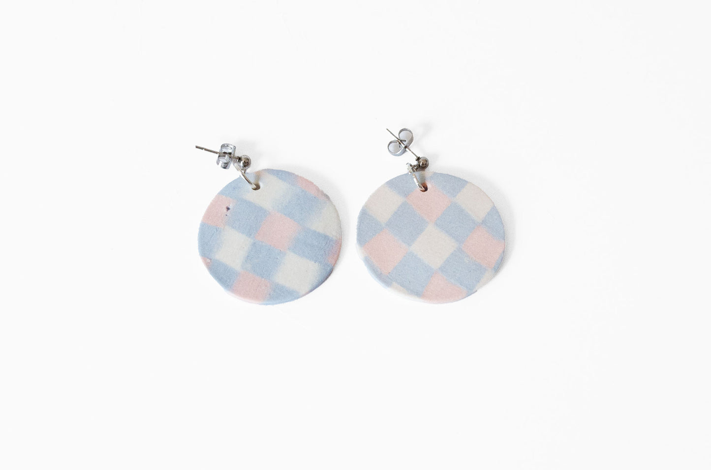 Nerikomi Porcelain Ornament-Inspired Round Earrings (2025 Holiday Limited Edition)