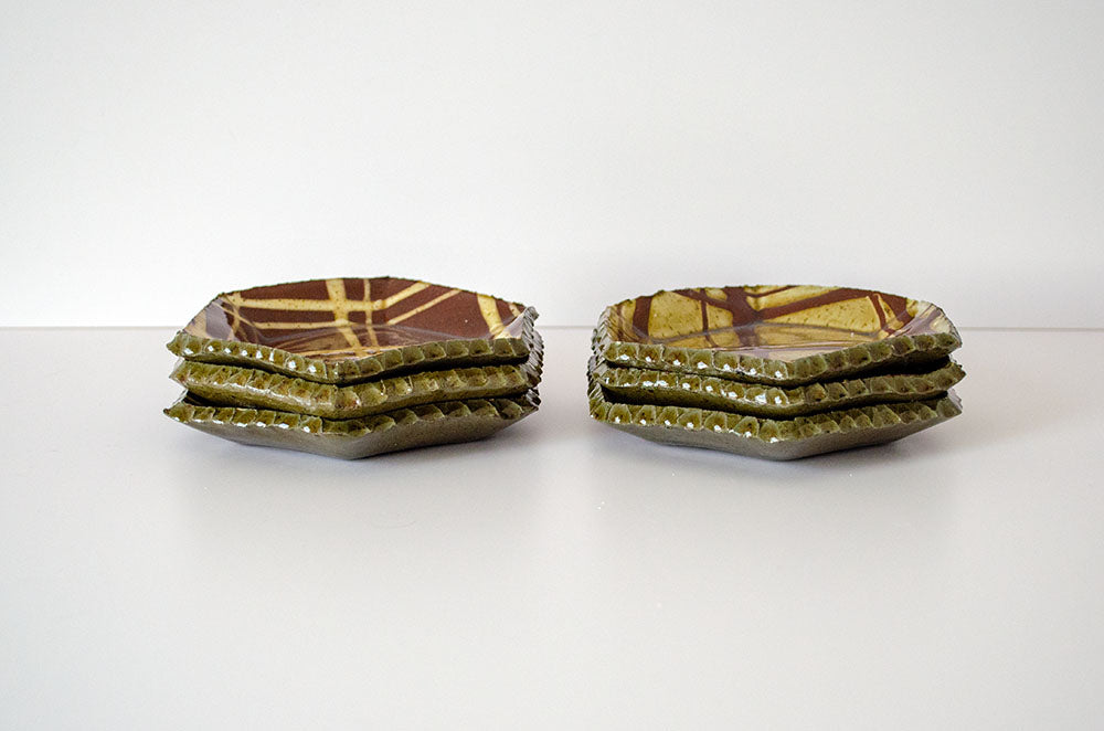Slipware Hexagonal Small dish