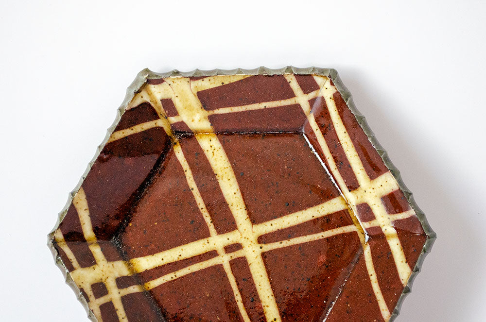 Slipware Hexagonal Small dish