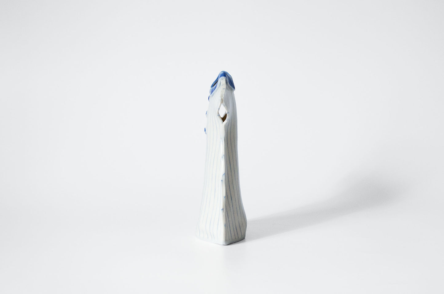 Nerikomi Porcelain Dress Shape Bud Vase
