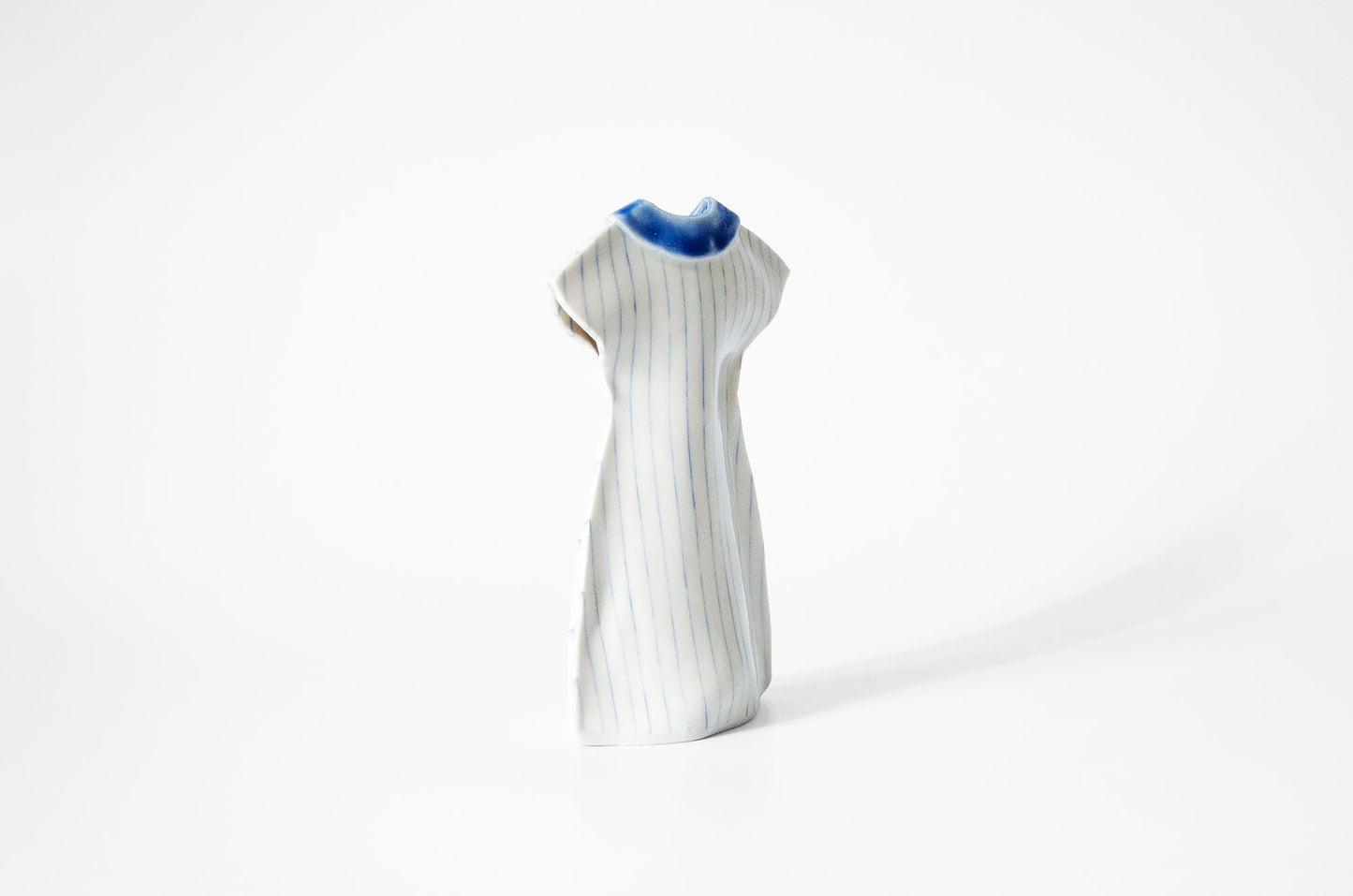Nerikomi Porcelain Dress Shape Bud Vase