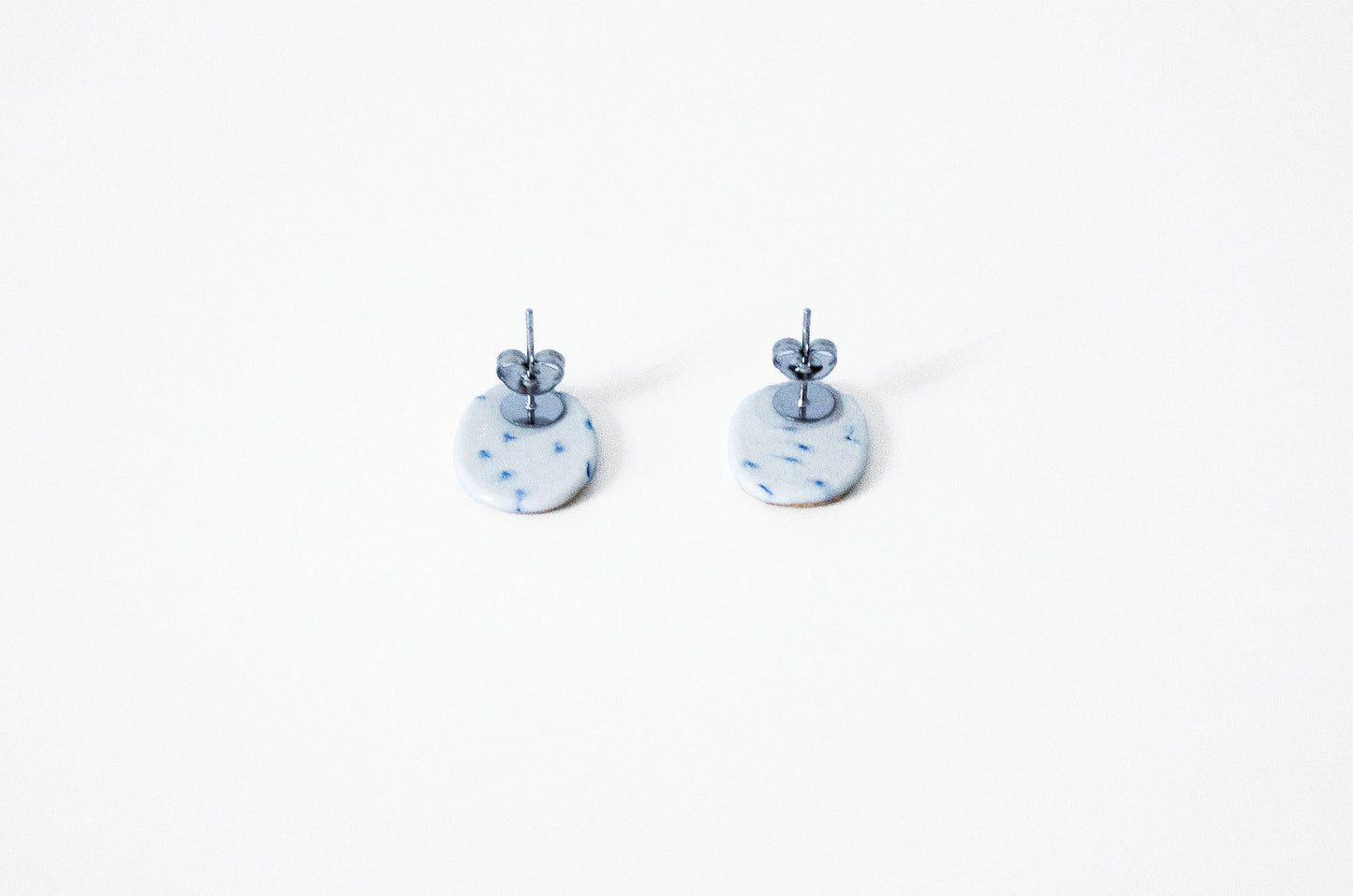 Gilded Nerikomi Porcelain Earrings