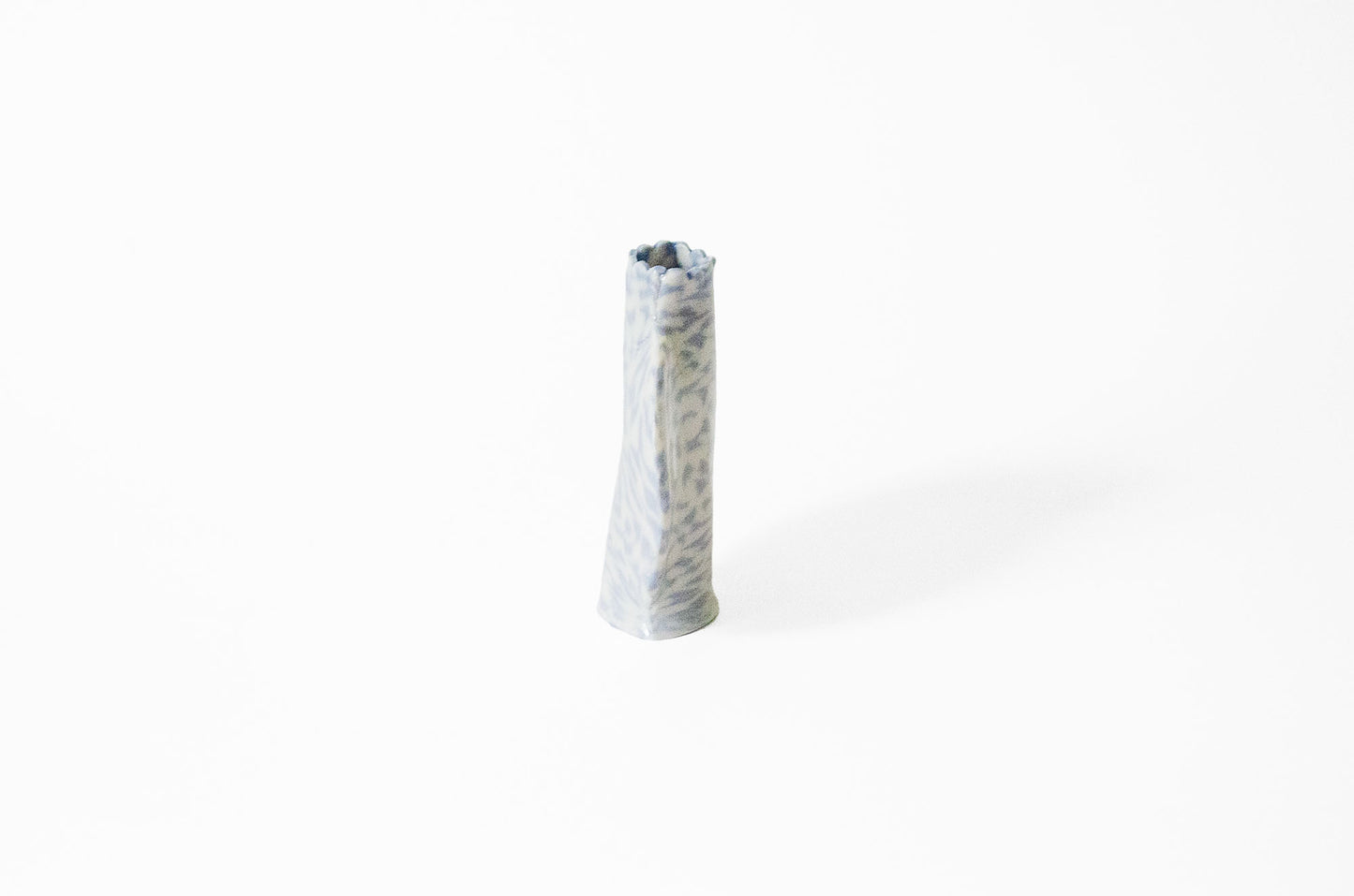 Small Nerikomi Floral Bud Vase