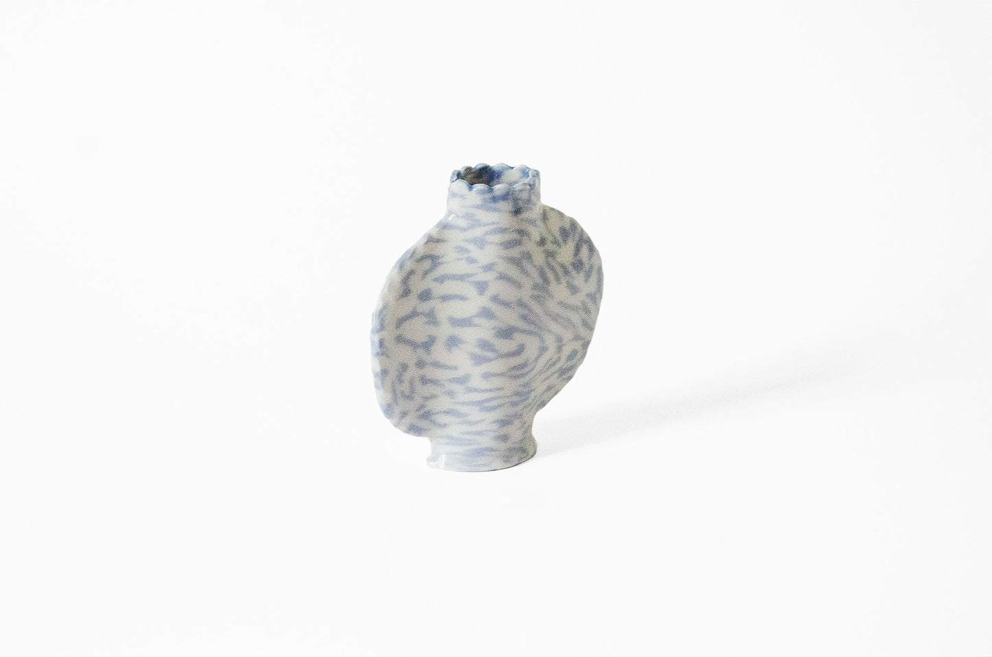 Small Nerikomi Floral Bud Vase