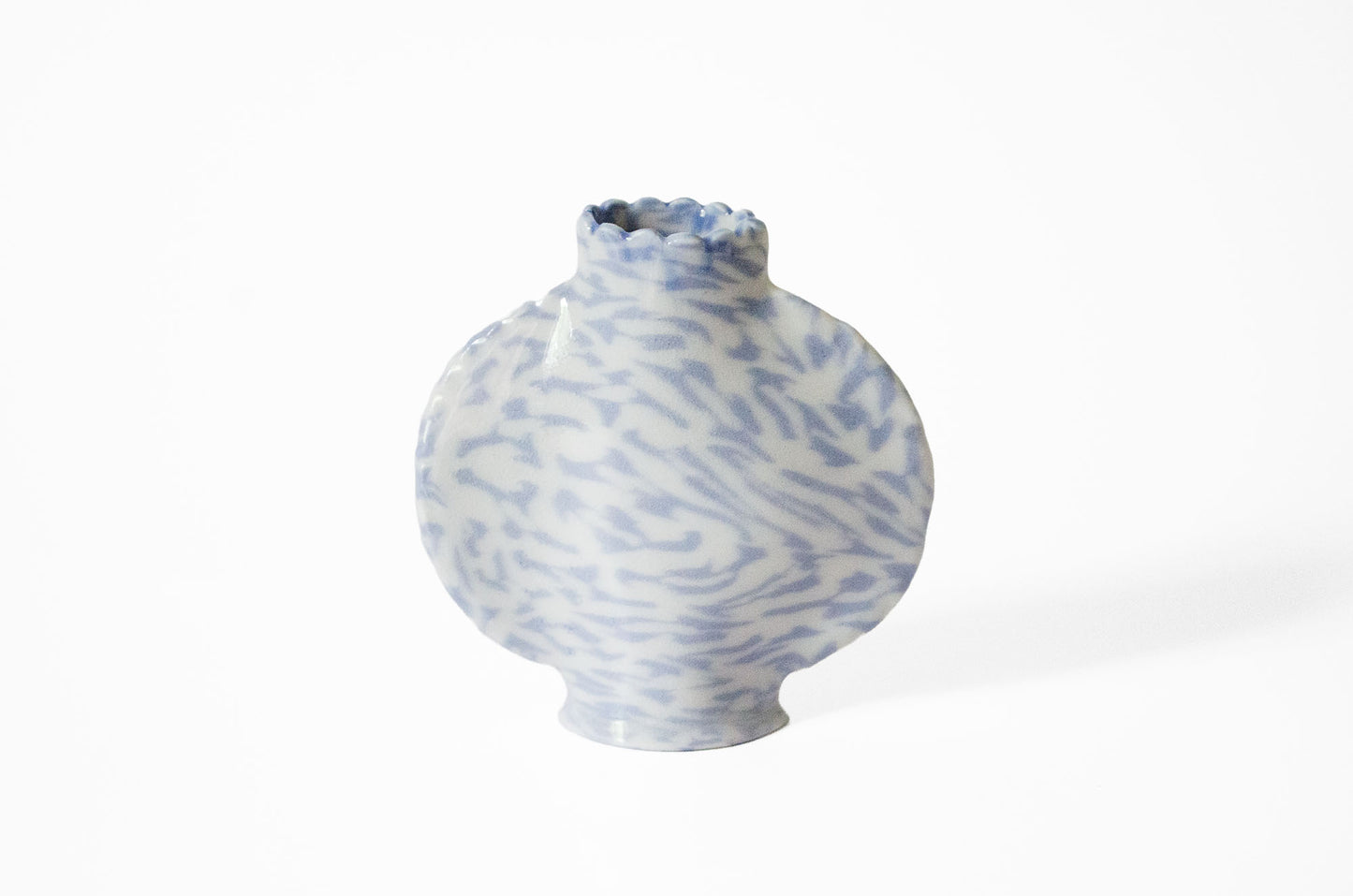 Small Nerikomi Floral Bud Vase