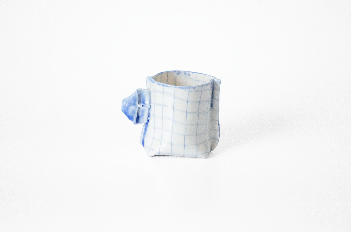 Nerikomi Check Pattern Origami Teacup