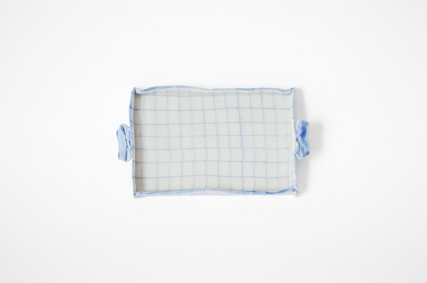 Nerikomi Check Pattern Origami Teacup + Plate Bundle