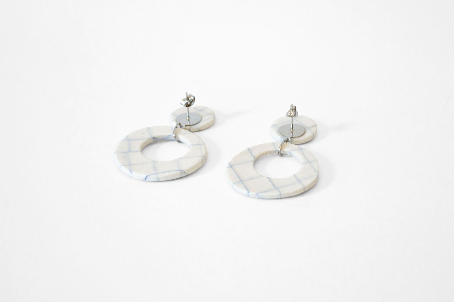Nerikomi Crescent Hoop Earrings
