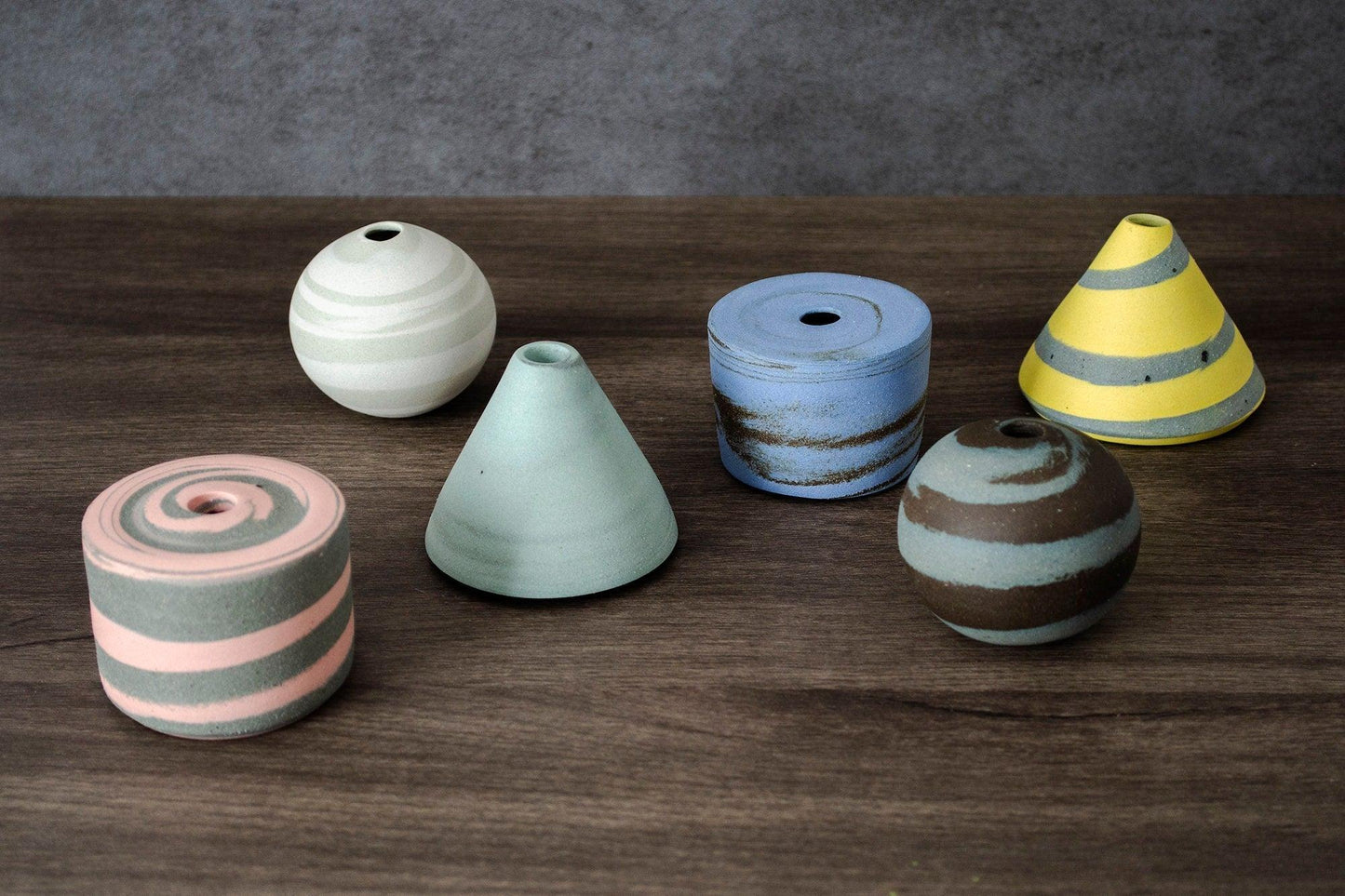 Bud Vase Set Saori M Stoneware