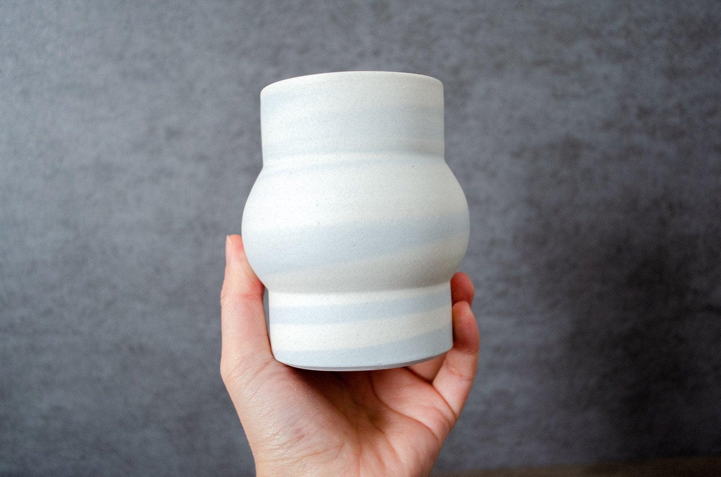 Curved Flower Vase Saori M Stoneware