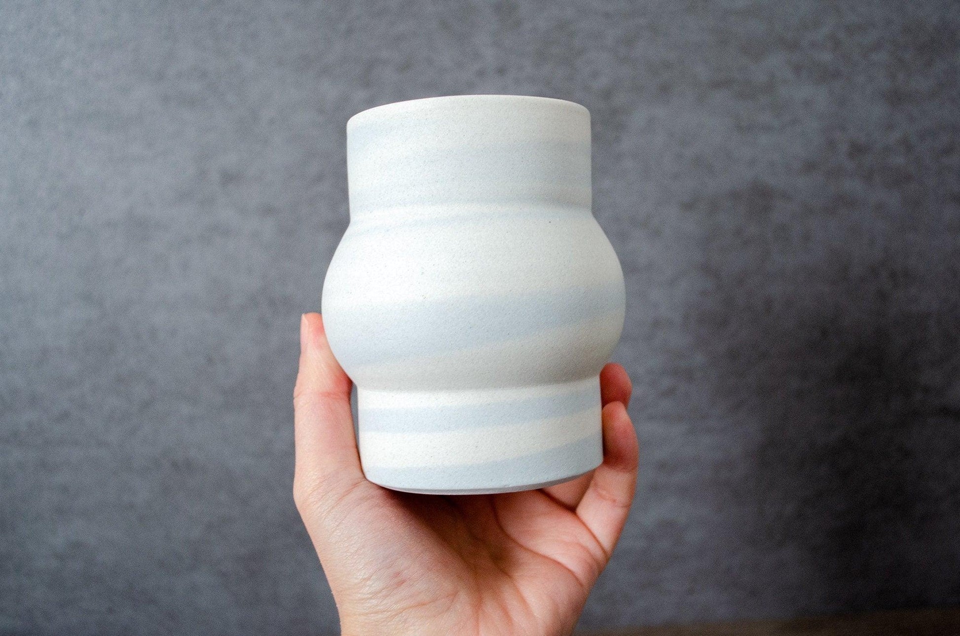 Curved Flower Vase Saori M Stoneware