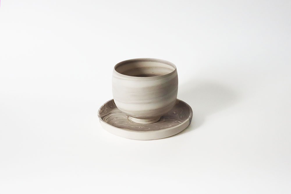 Nerikomi Teacup - Saori M Stoneware