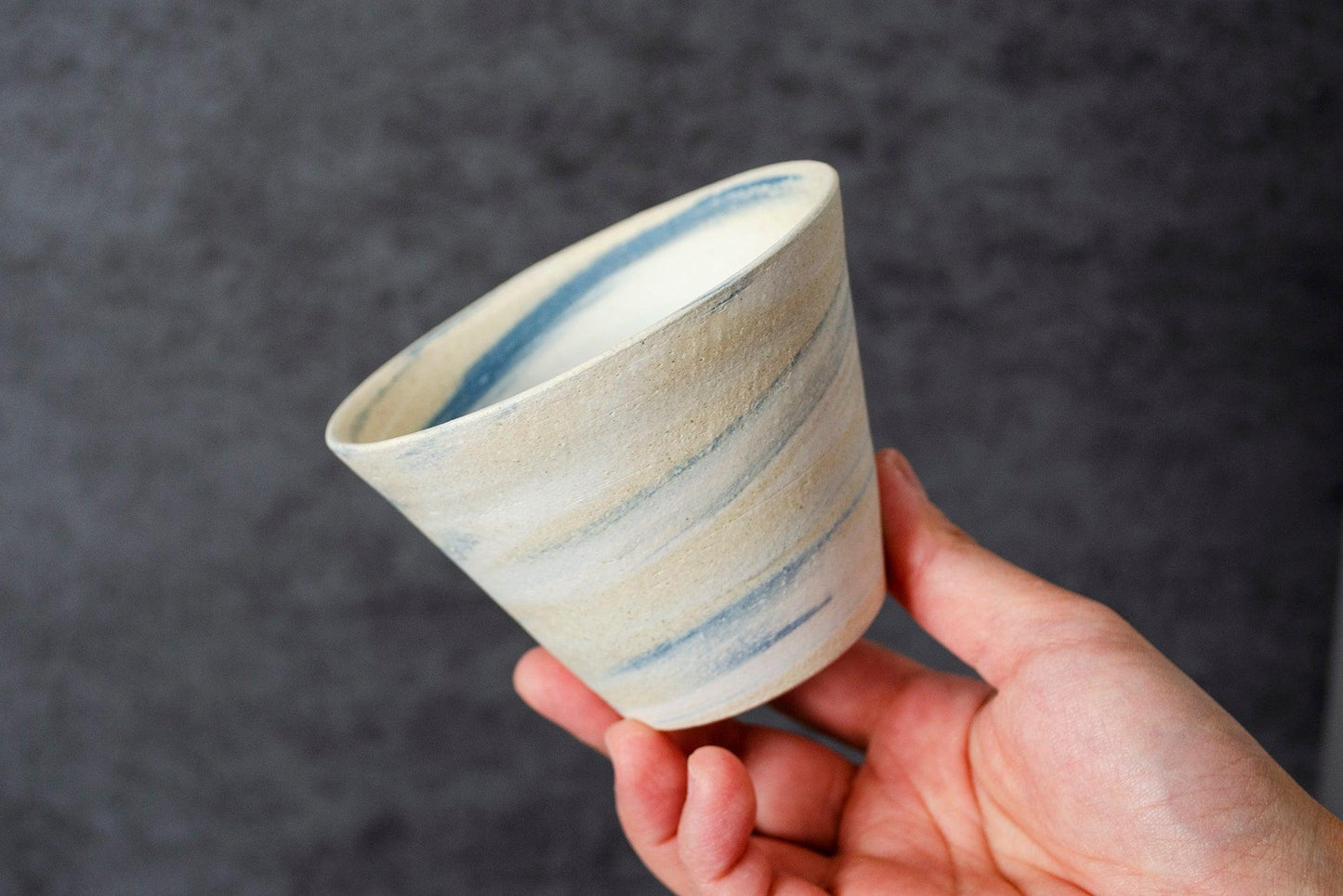 Sobachoko Sake Cup Saori M Stoneware