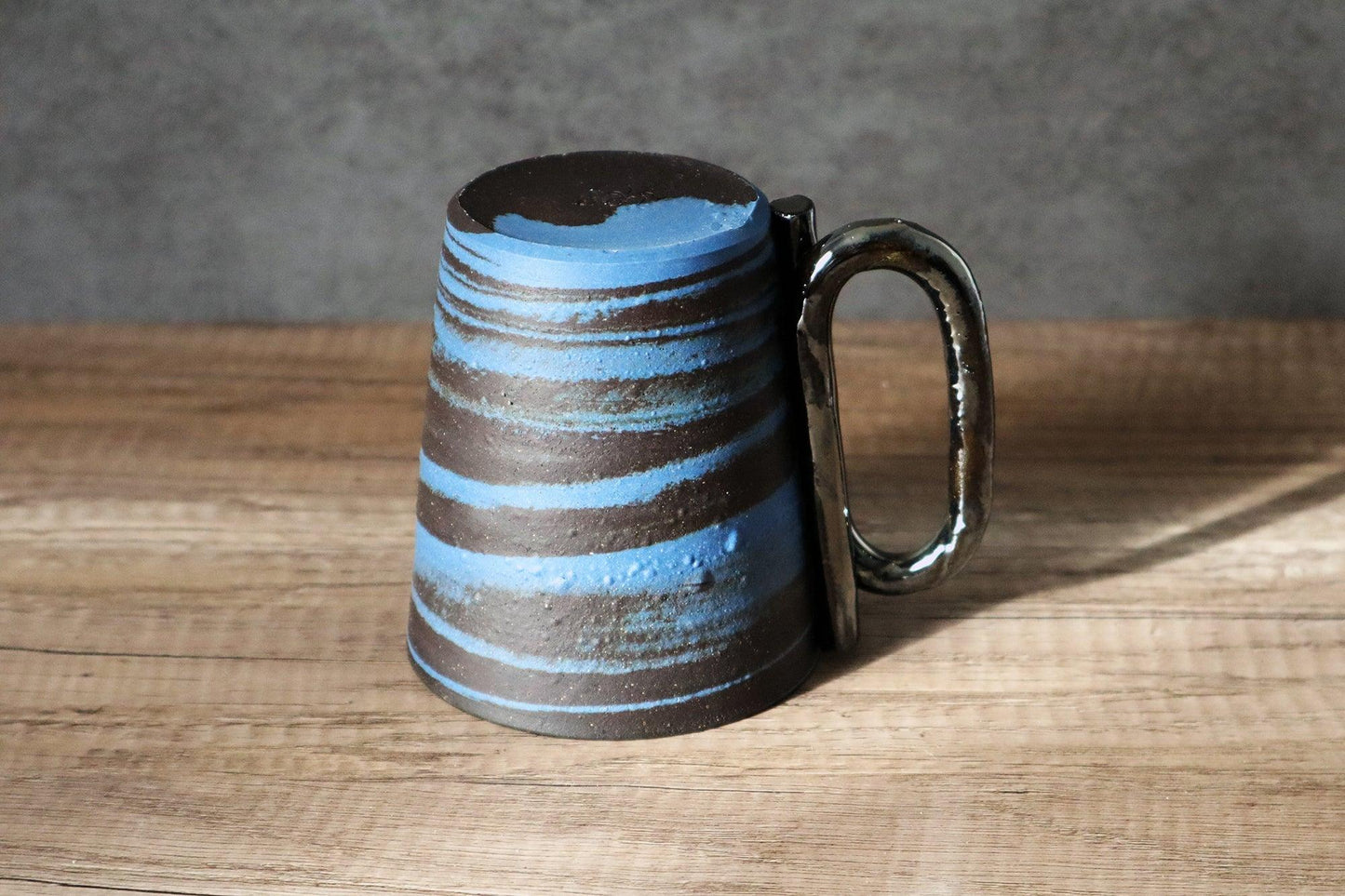 Tube Handle Mug Saori M Stoneware