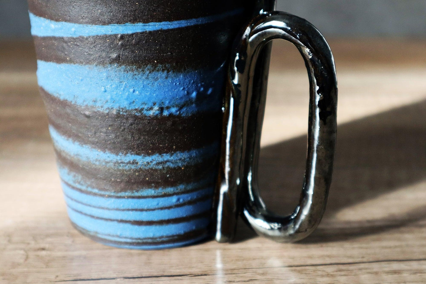 Tube Handle Mug Saori M Stoneware
