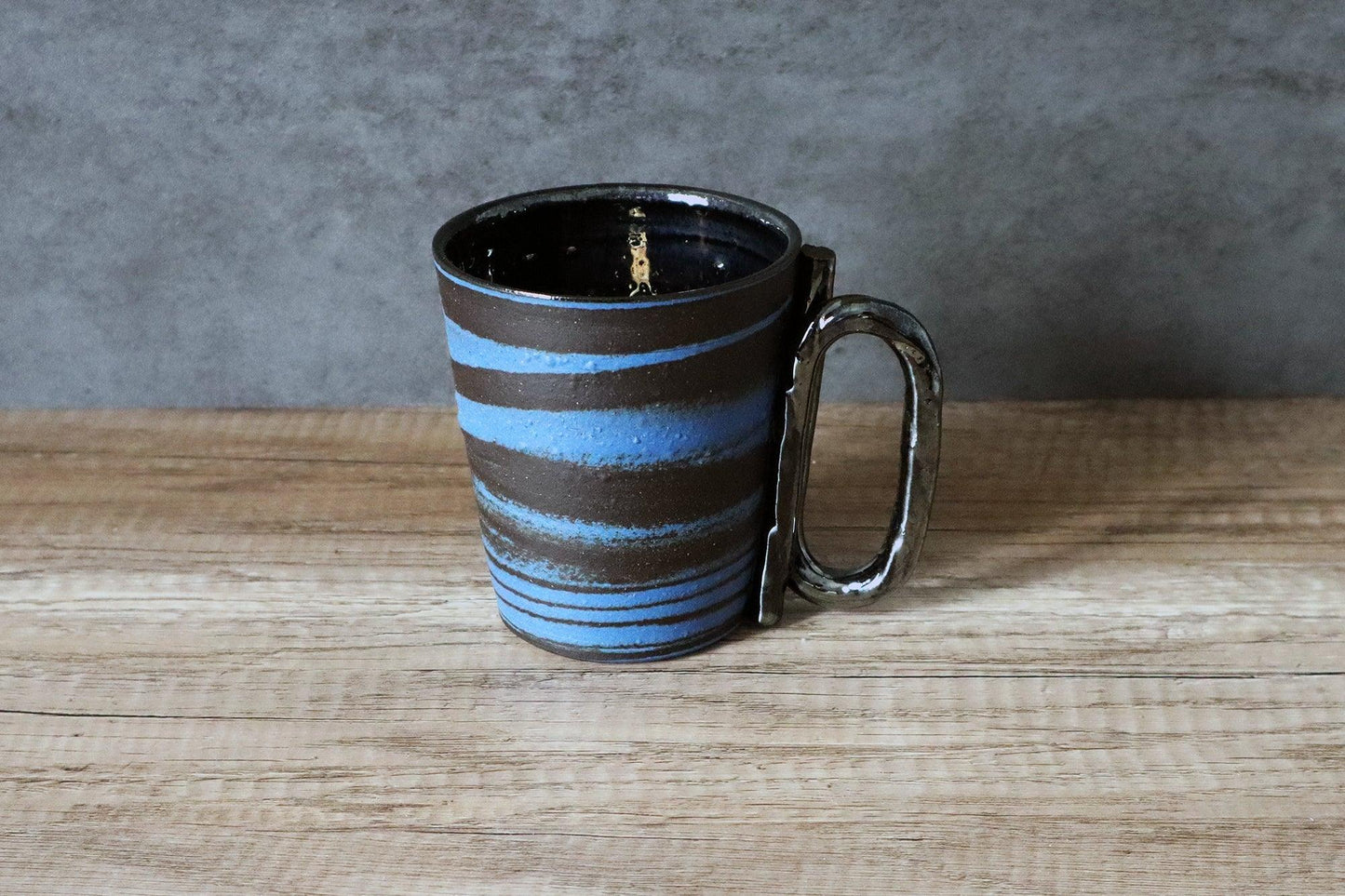 Tube Handle Mug Saori M Stoneware