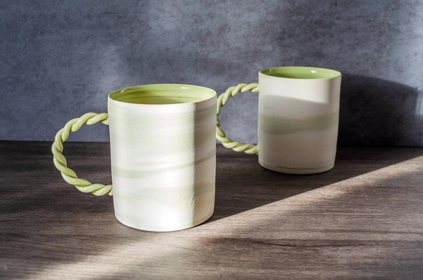 Twisted Handle Mug - Saori M Stoneware