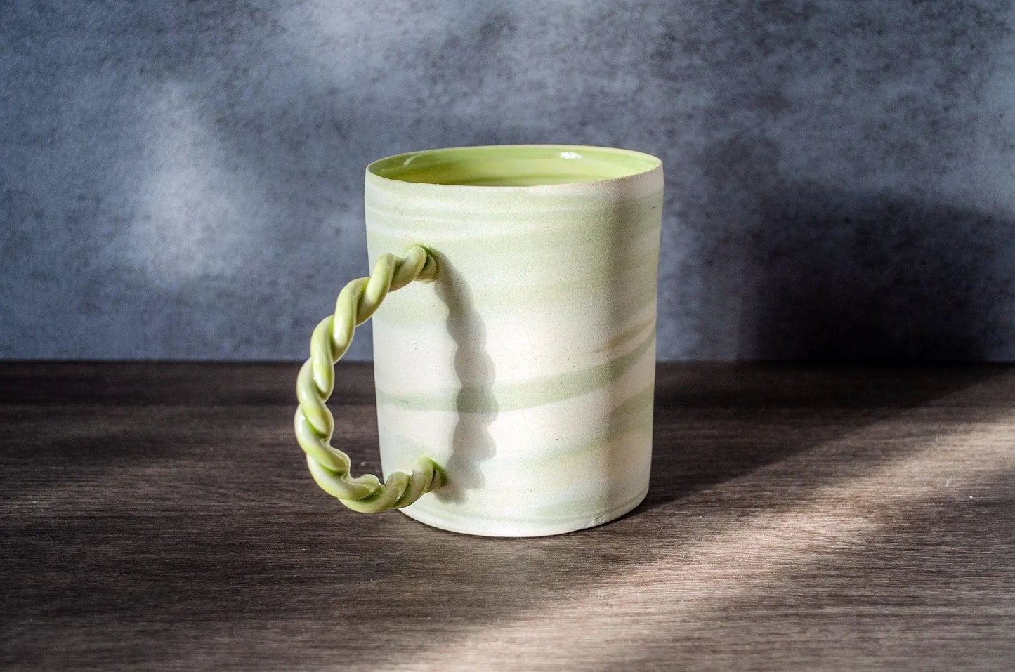 Twisted Handle Mug - Saori M Stoneware