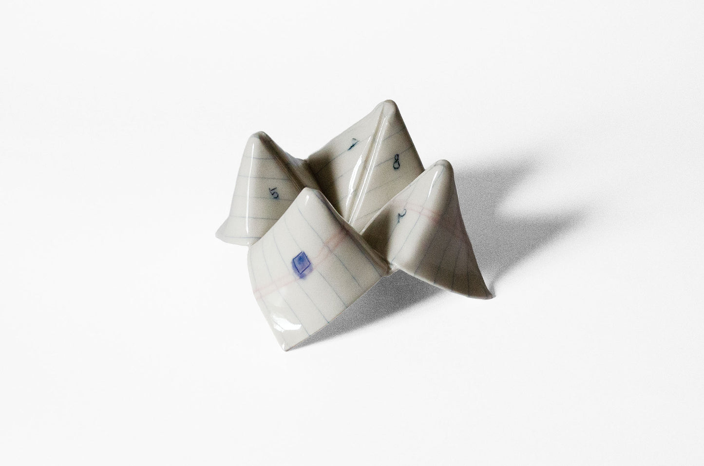 Nerikomi Notepad Origami Fortune Teller Sculpture