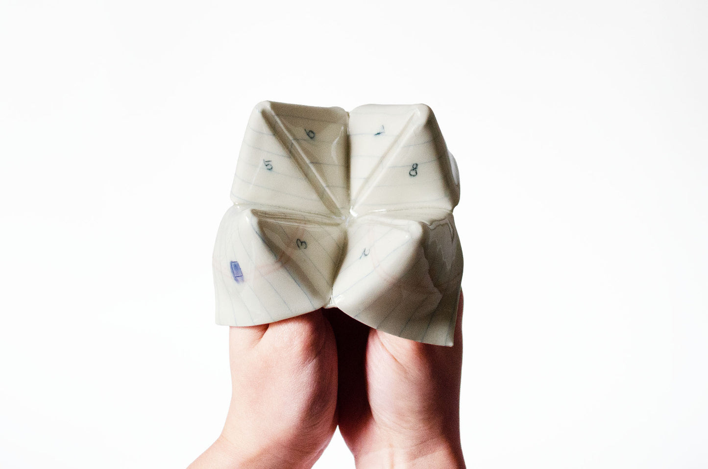 Nerikomi Notepad Origami Fortune Teller Sculpture