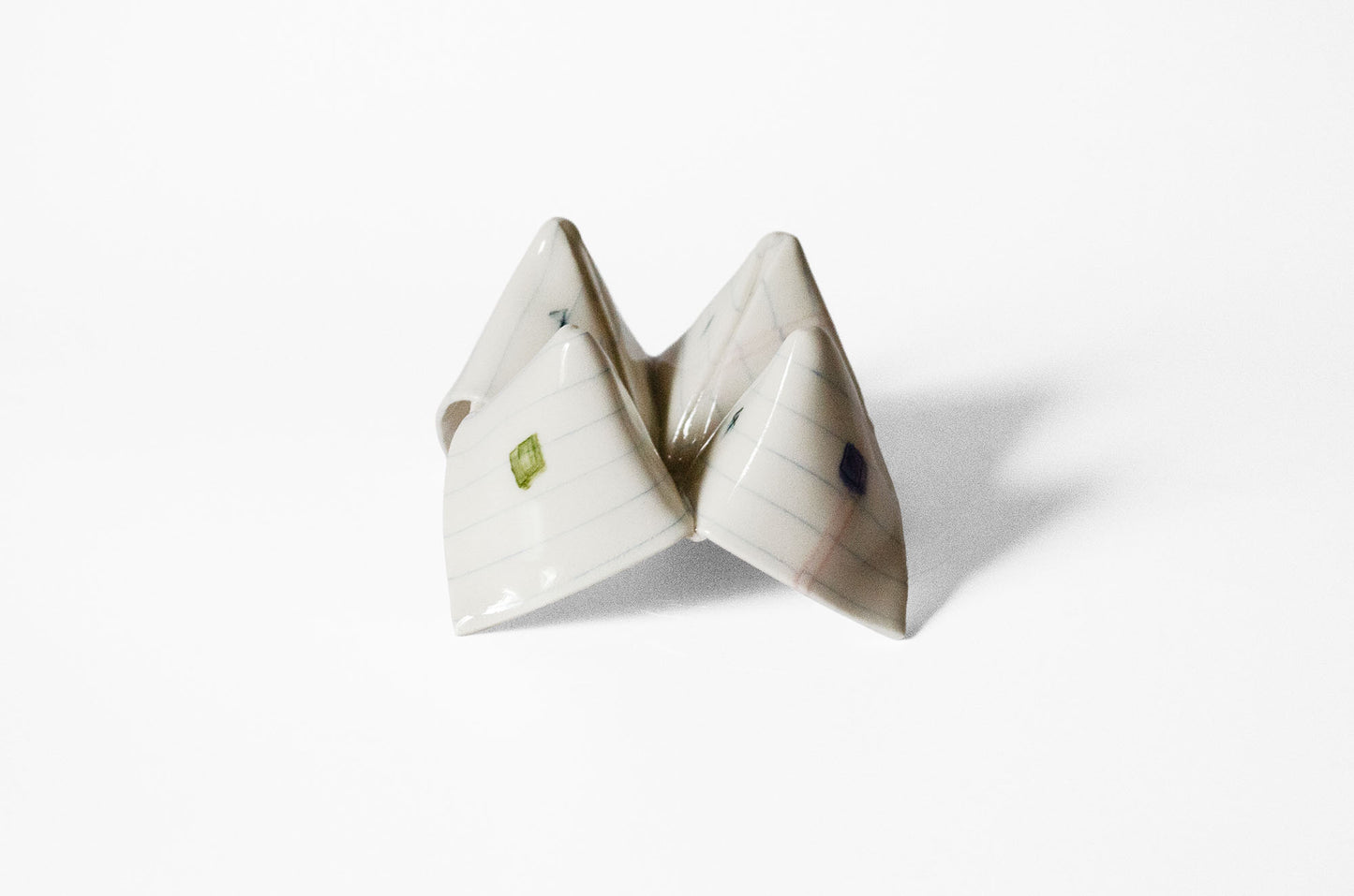 Nerikomi Notepad Origami Fortune Teller Sculpture