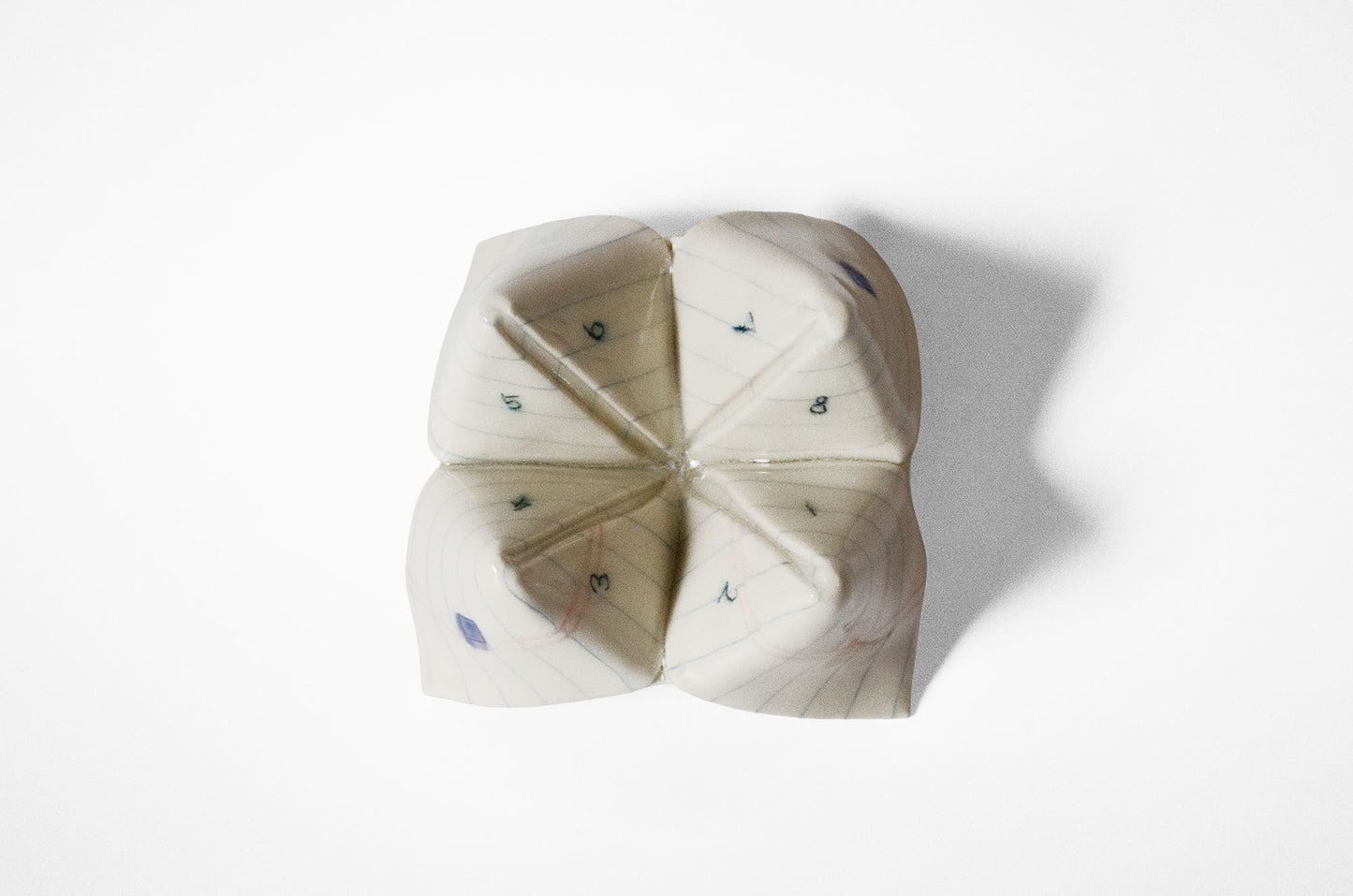 Nerikomi Notepad Origami Fortune Teller Sculpture