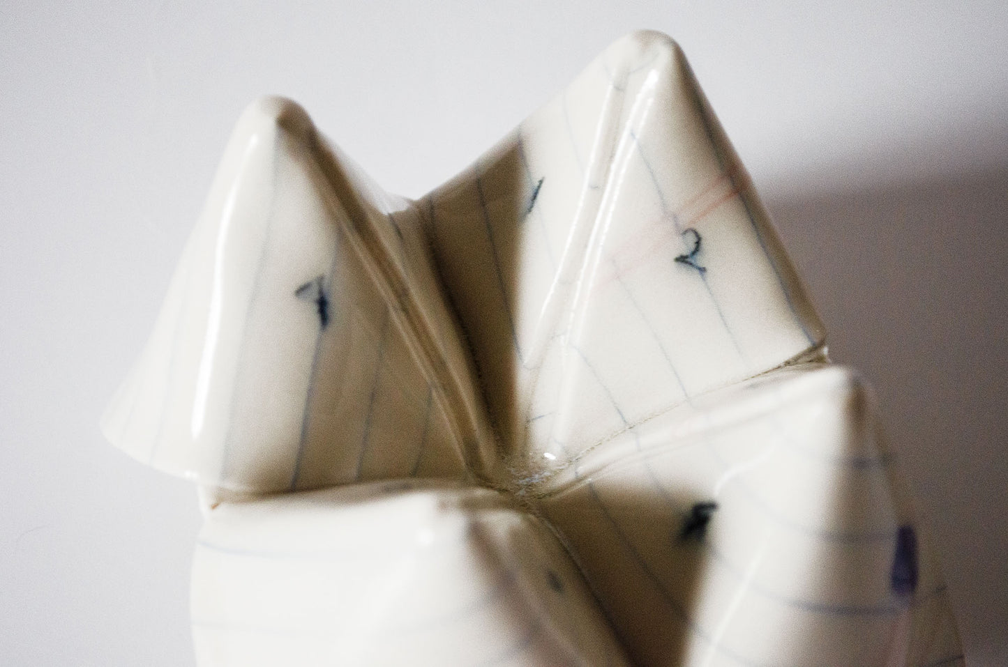 Nerikomi Notepad Origami Fortune Teller Sculpture