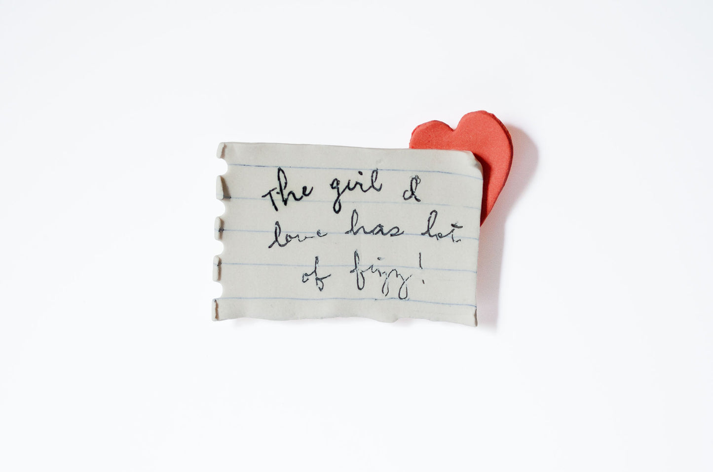 Nerikomi Handwritten Love Note Magnet
