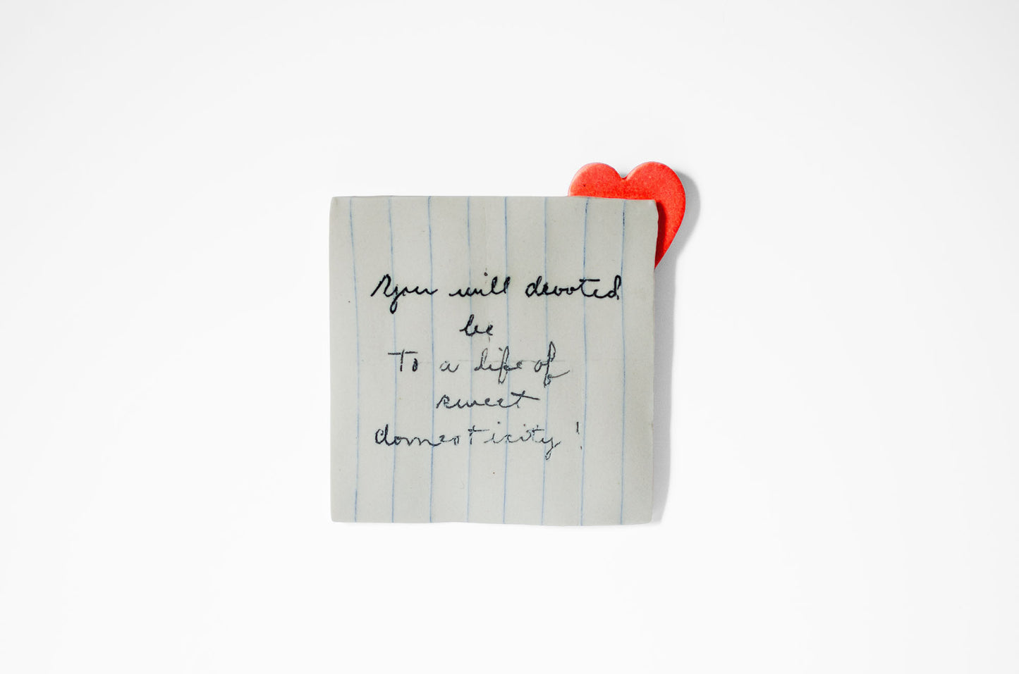 Nerikomi Handwritten Love Note Magnet