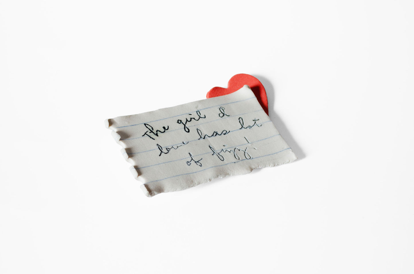 Nerikomi Handwritten Love Note Magnet