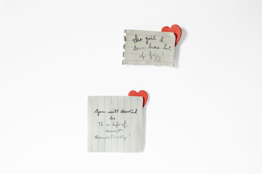 Nerikomi Handwritten Love Note Magnet