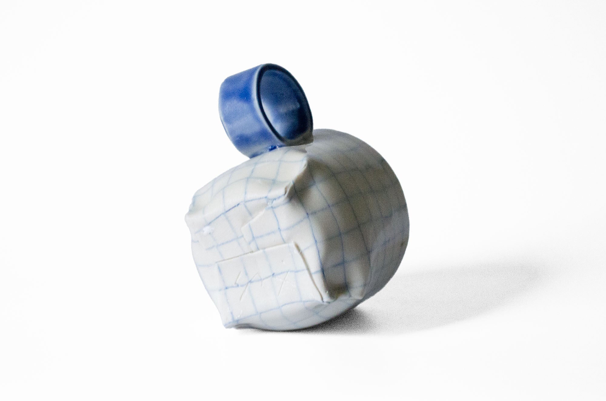 Nerikomi Check Pattern Origami Mug