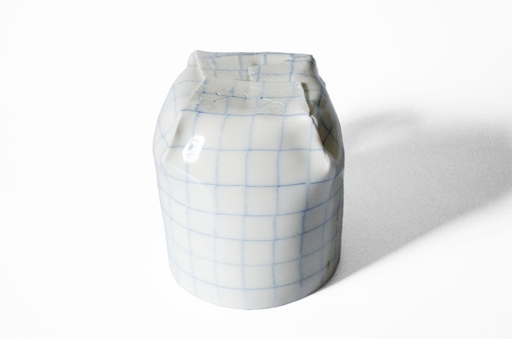 Nerikomi Check Pattern Origami Mug