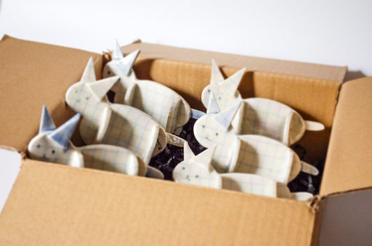 Nerikomi Porcelain Paper Figurine