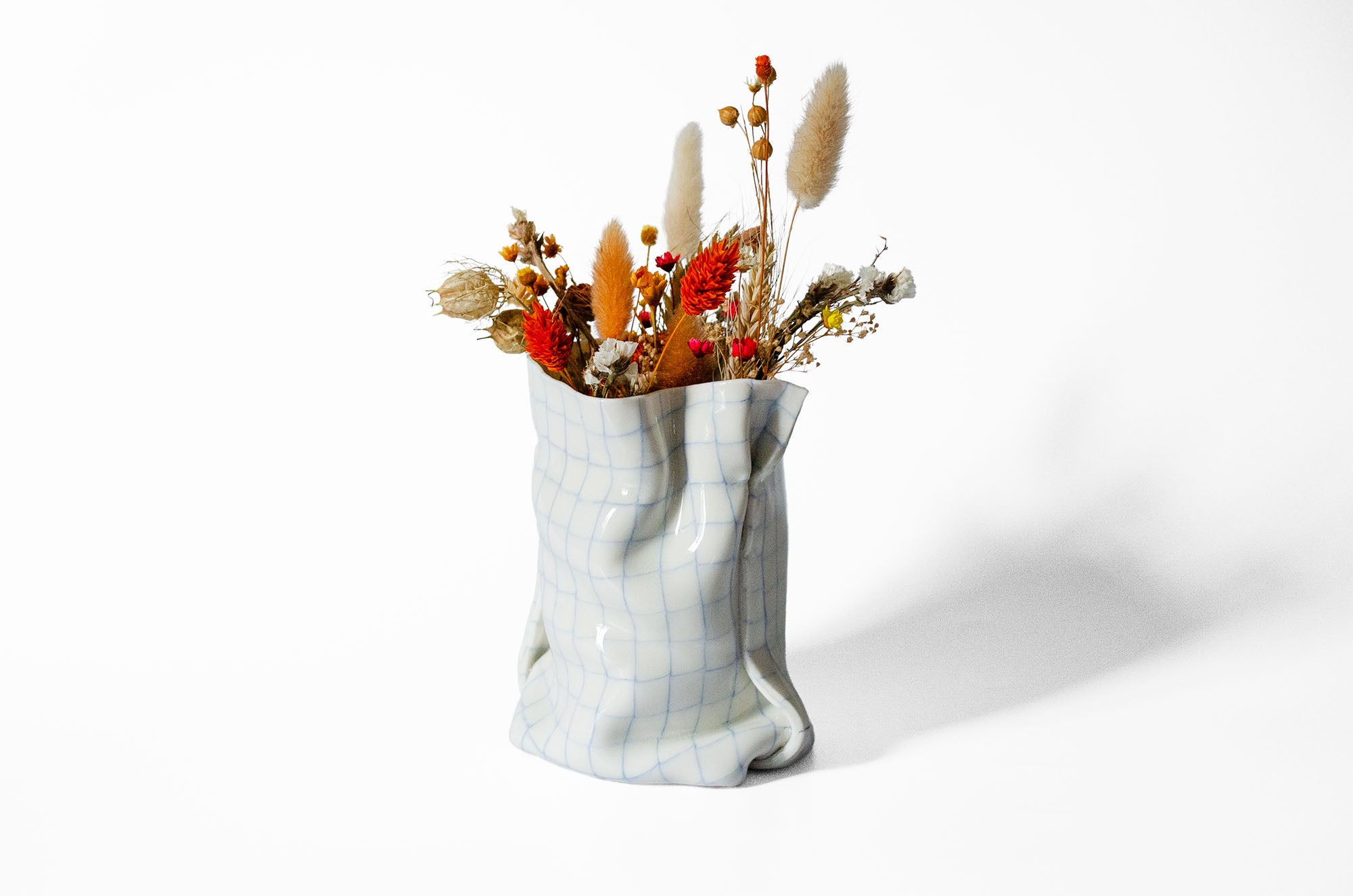Tall Nerikomi Bag Vase