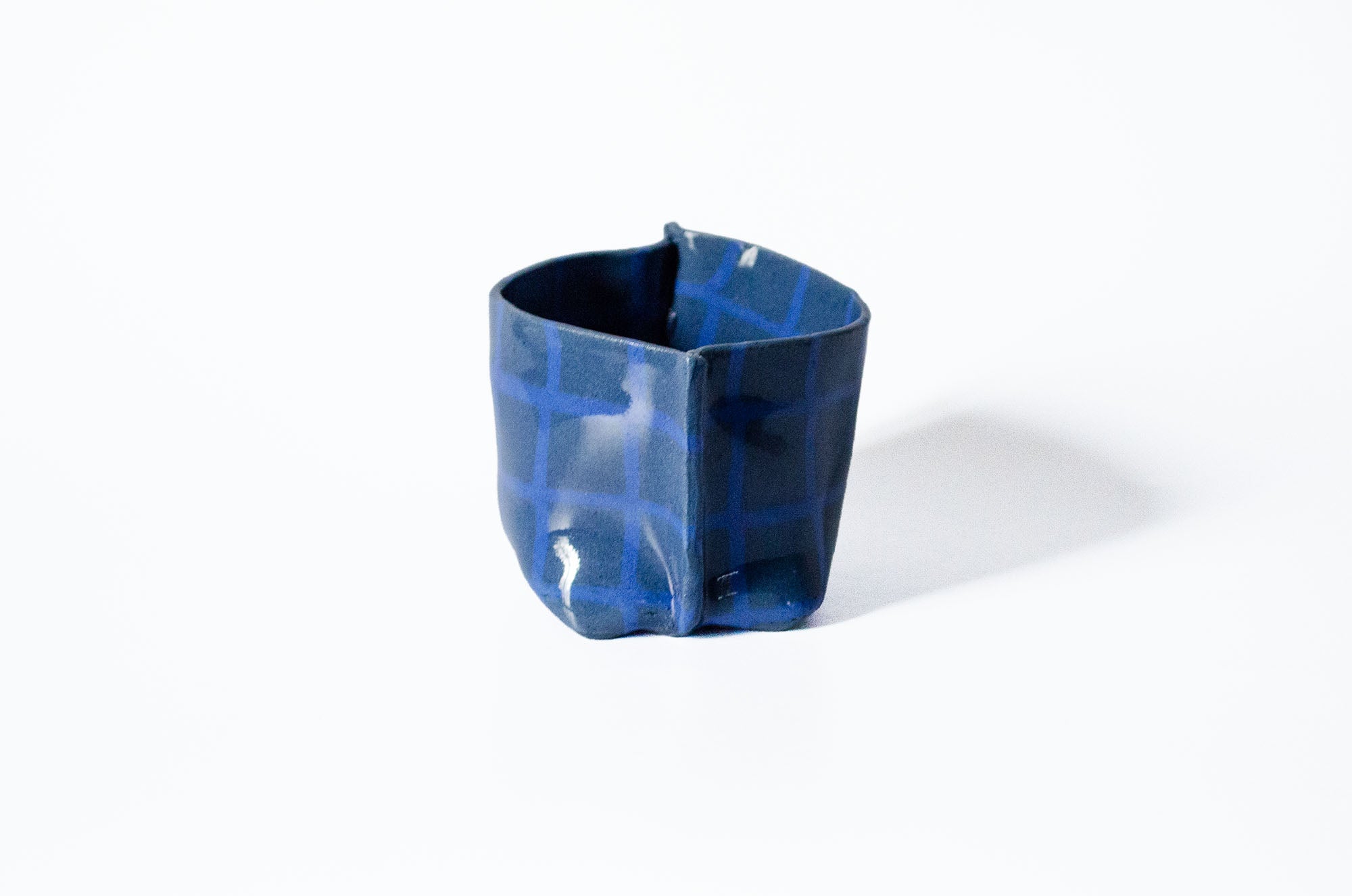 Short Nerikomi Bag Vase