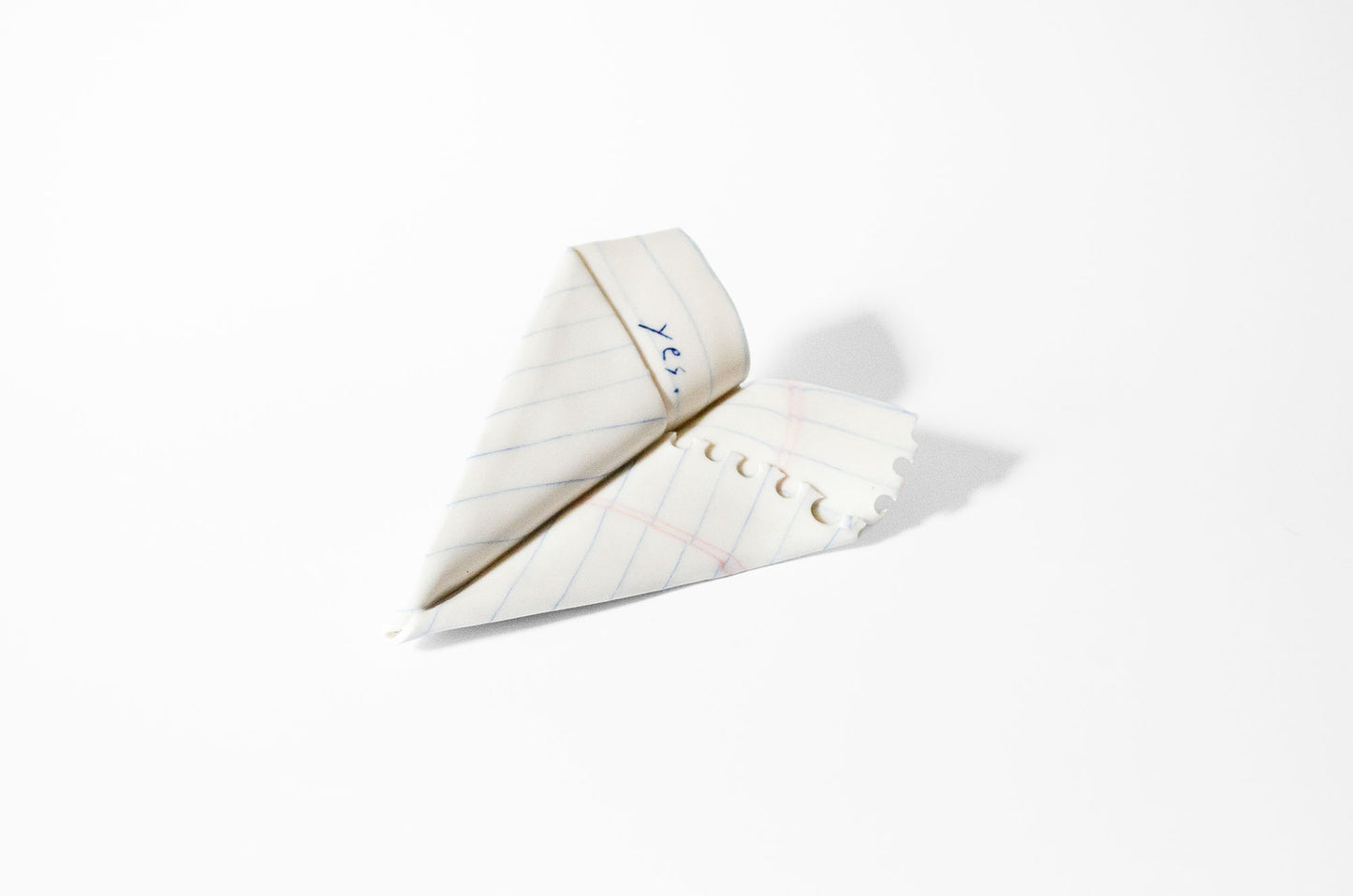 Nerikomi Notepad Paper Plane Sculpture