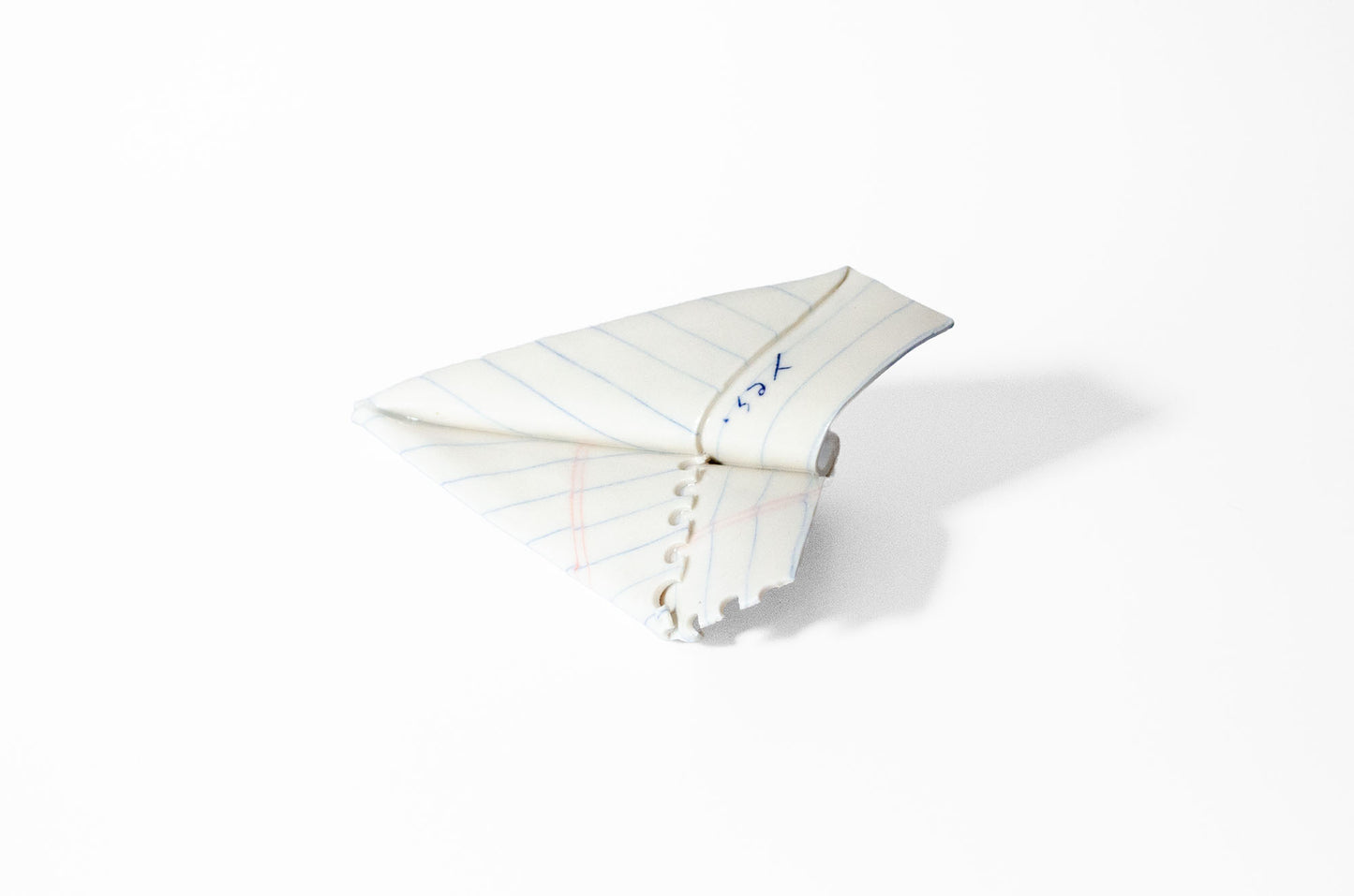 Nerikomi Notepad Paper Plane Sculpture