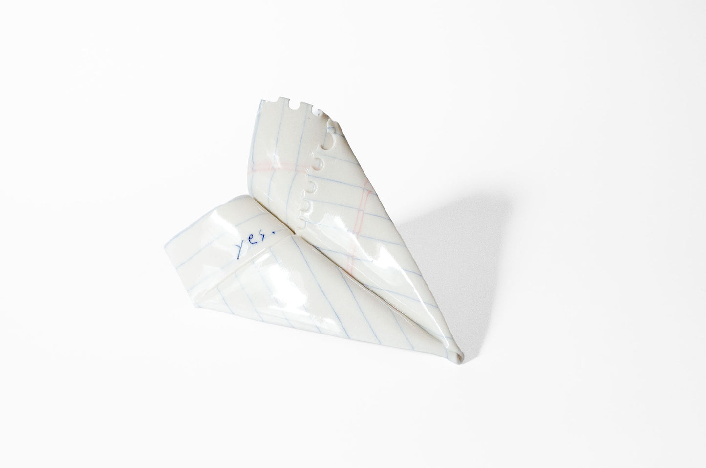 Nerikomi Notepad Paper Plane Sculpture