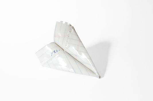 Nerikomi Notepad Paper Plane Sculpture