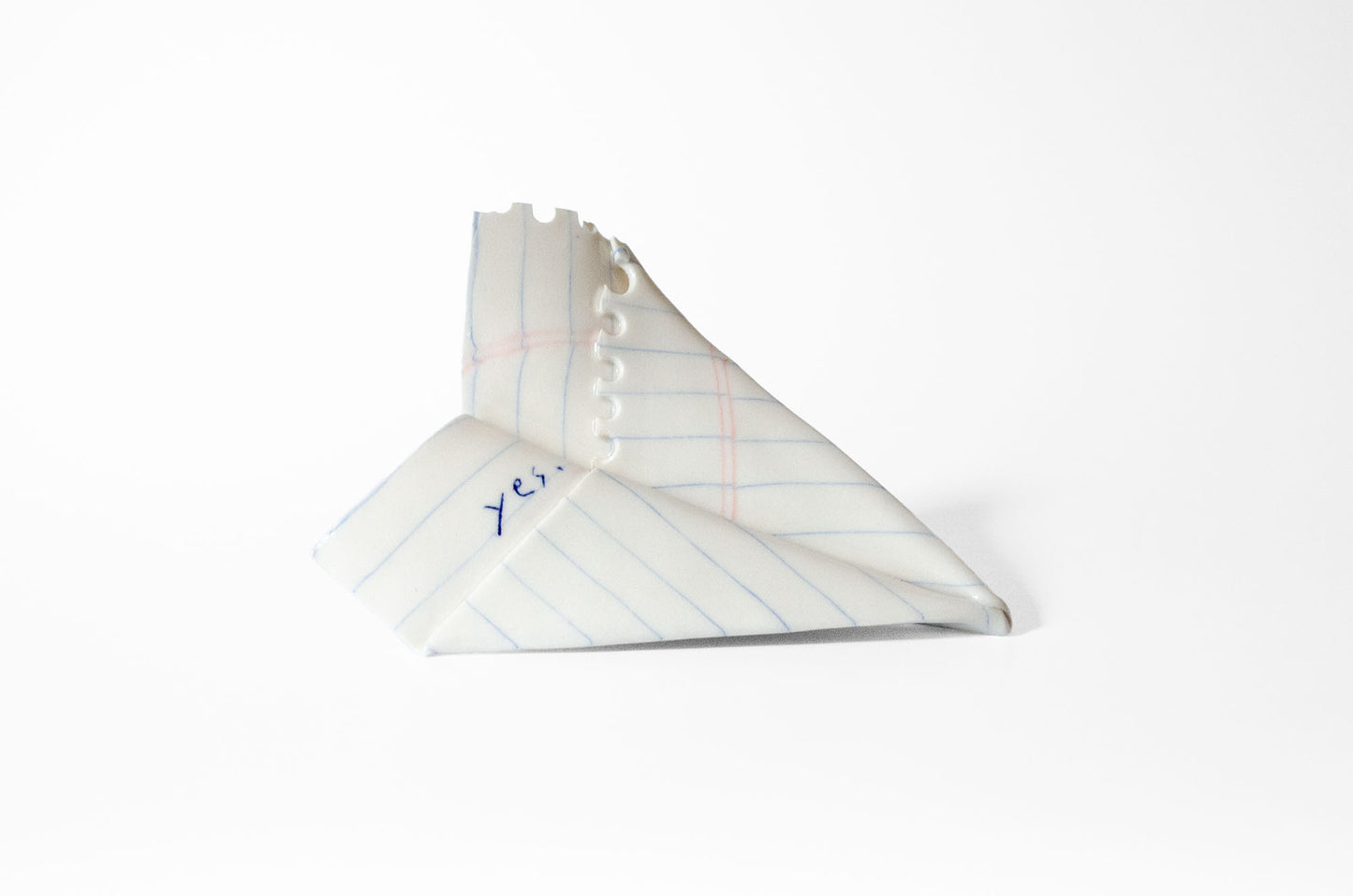 Nerikomi Notepad Paper Plane Sculpture