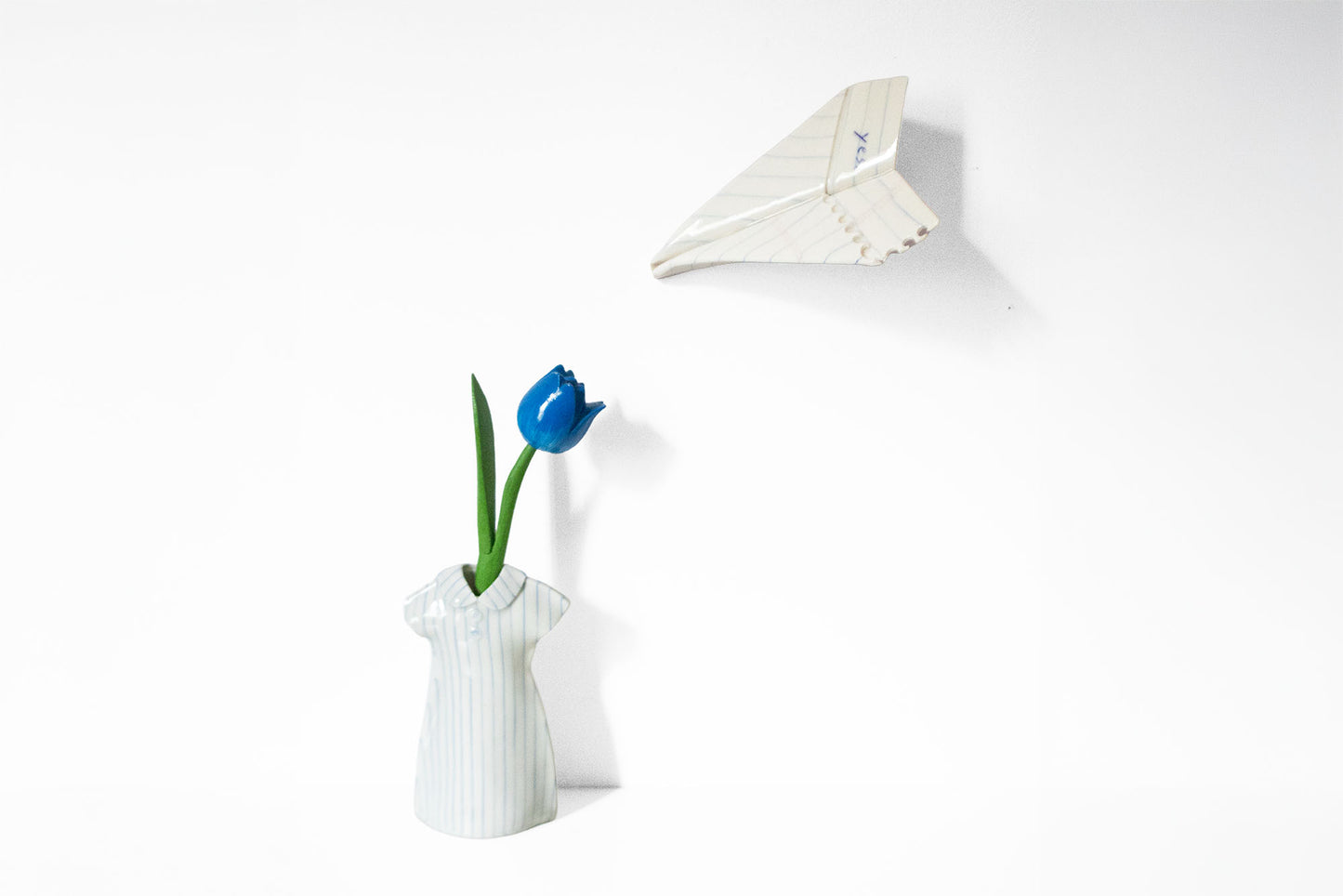 Nerikomi Notepad Paper Plane Sculpture