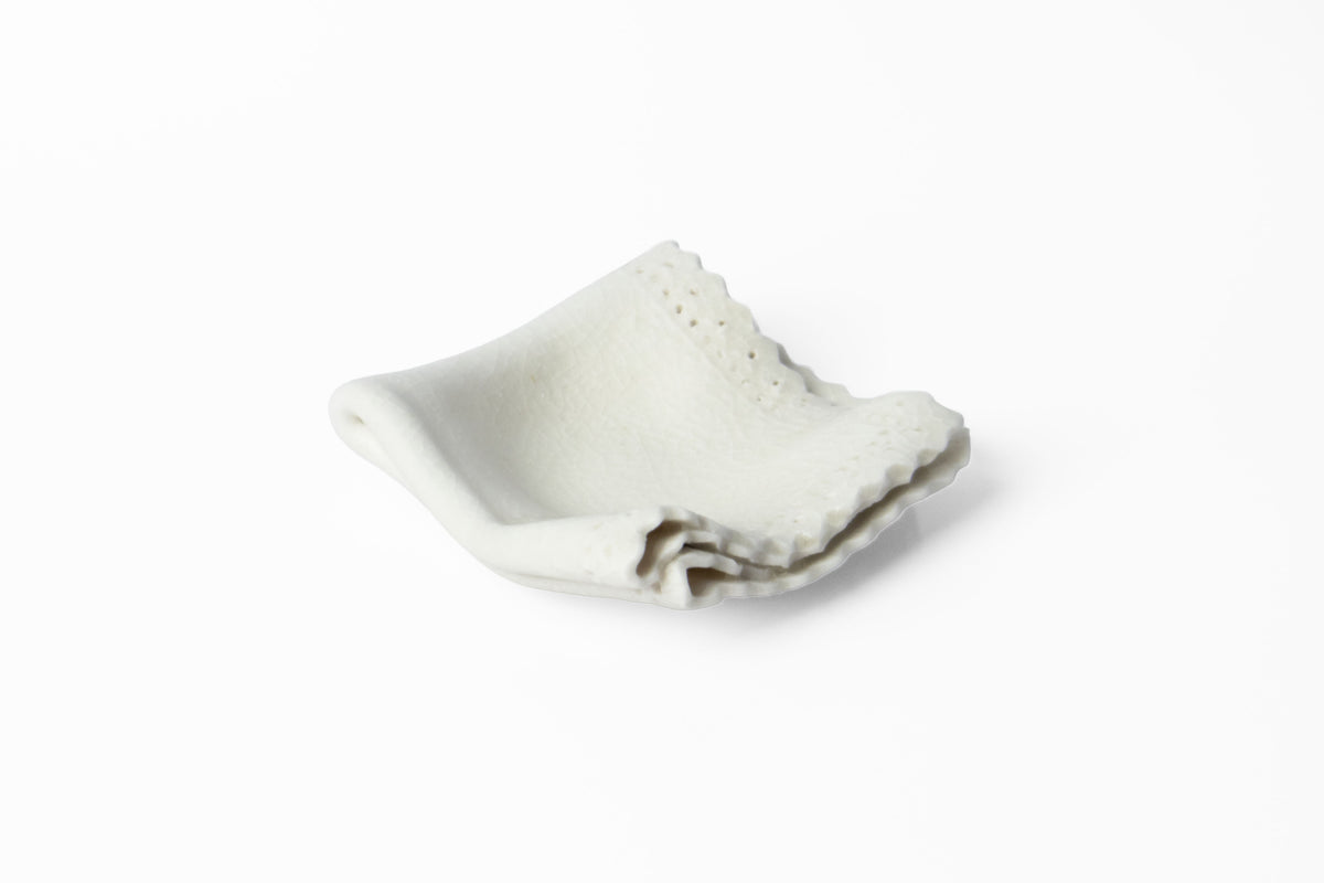 Sugar Frost Handkerchief Dish