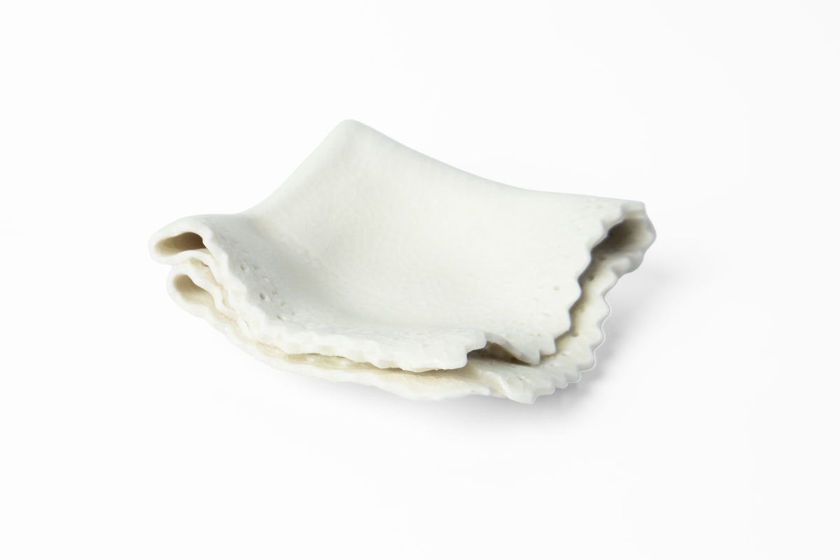 Sugar Frost Handkerchief Dish