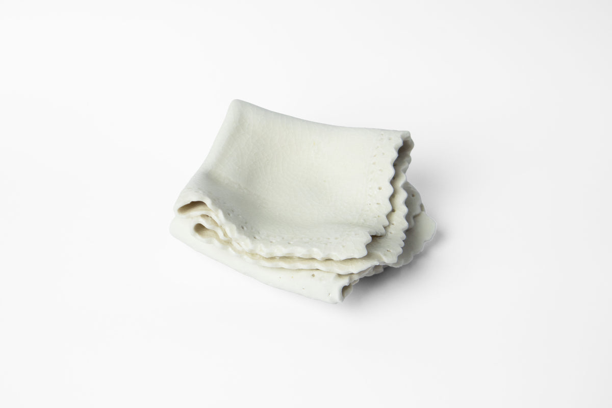 Sugar Frost Handkerchief Dish