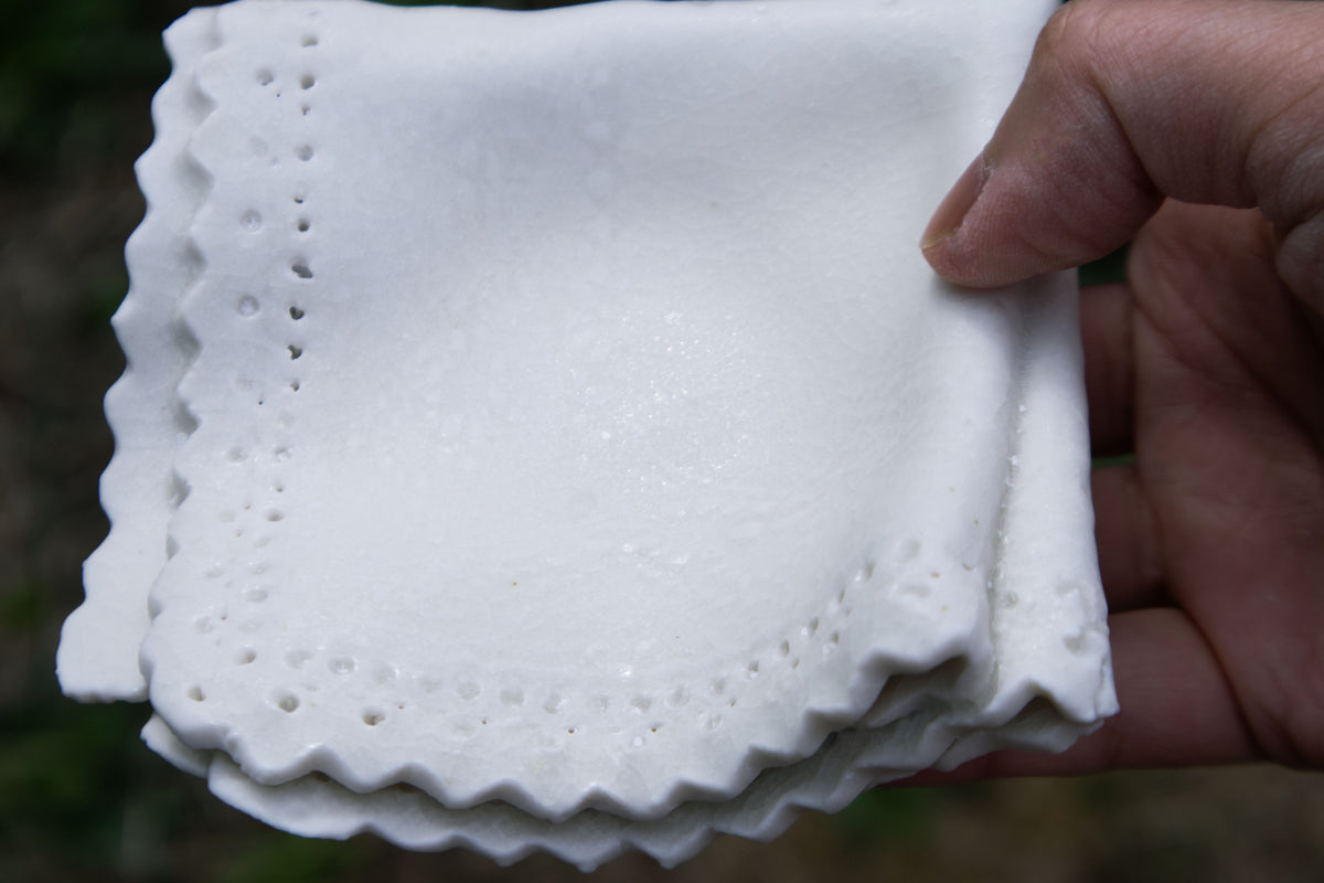 Sugar Frost Handkerchief Dish