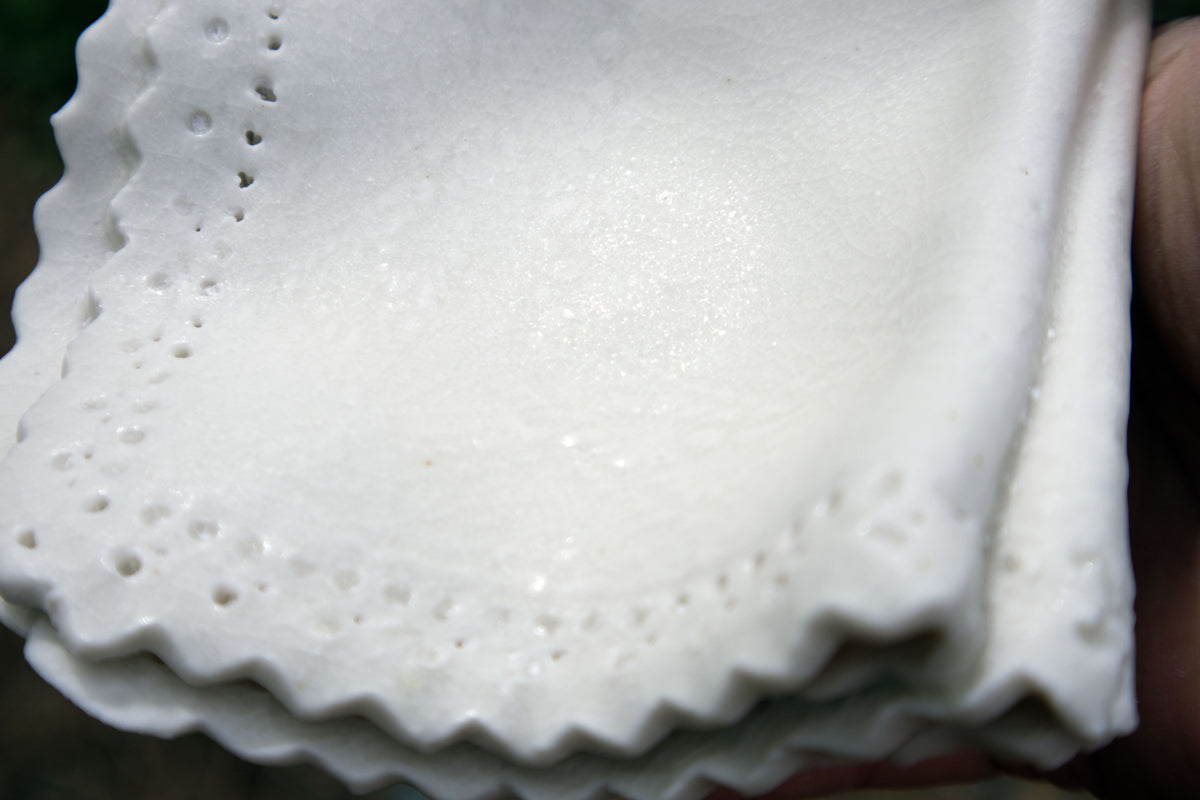 Sugar Frost Handkerchief Dish
