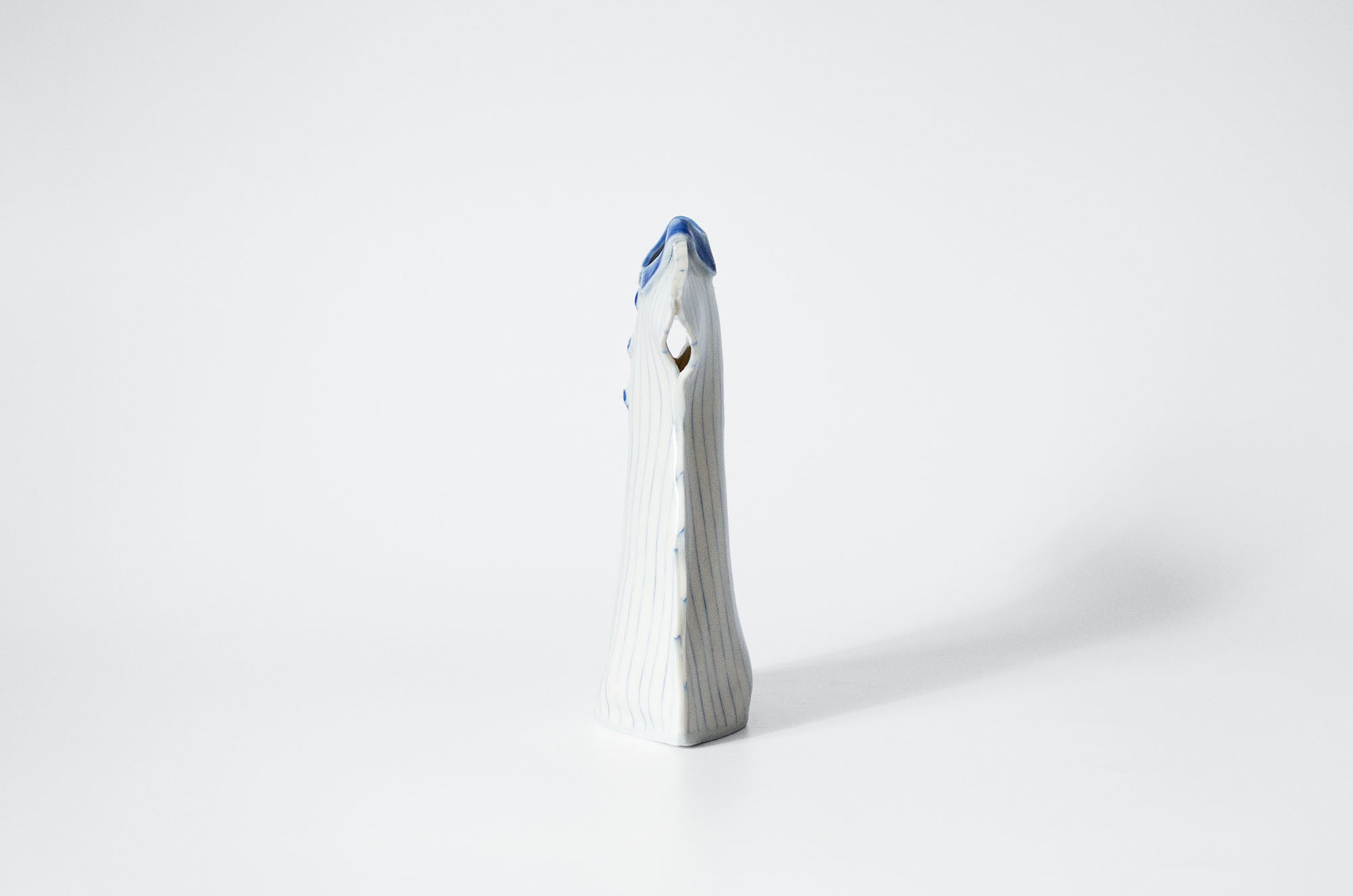 Nerikomi Porcelain Dress Shape Bud Vase