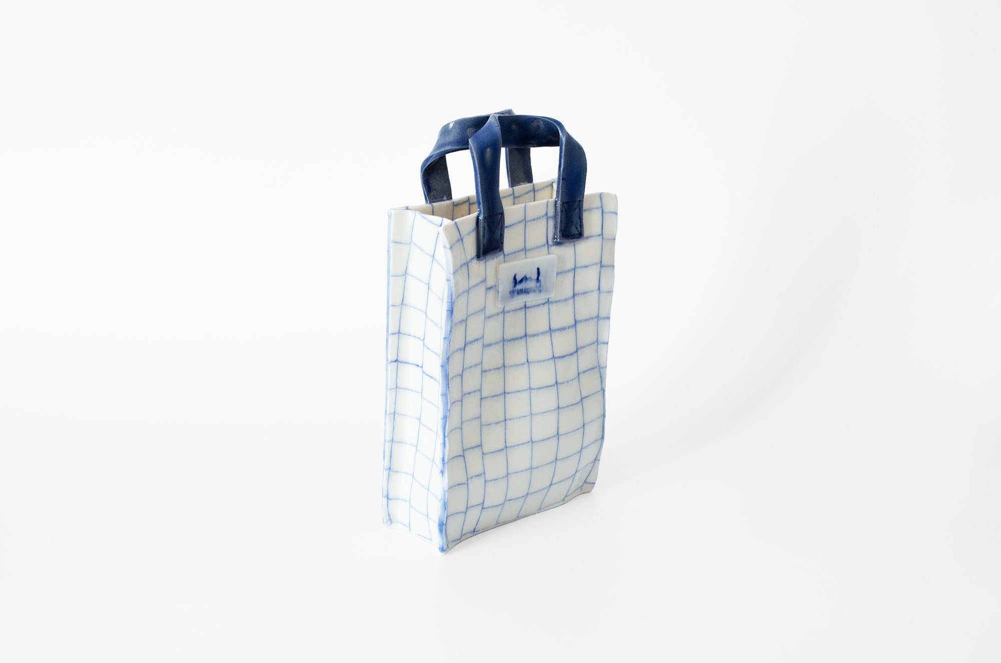 Nerikomi Handbag-Shaped Vase