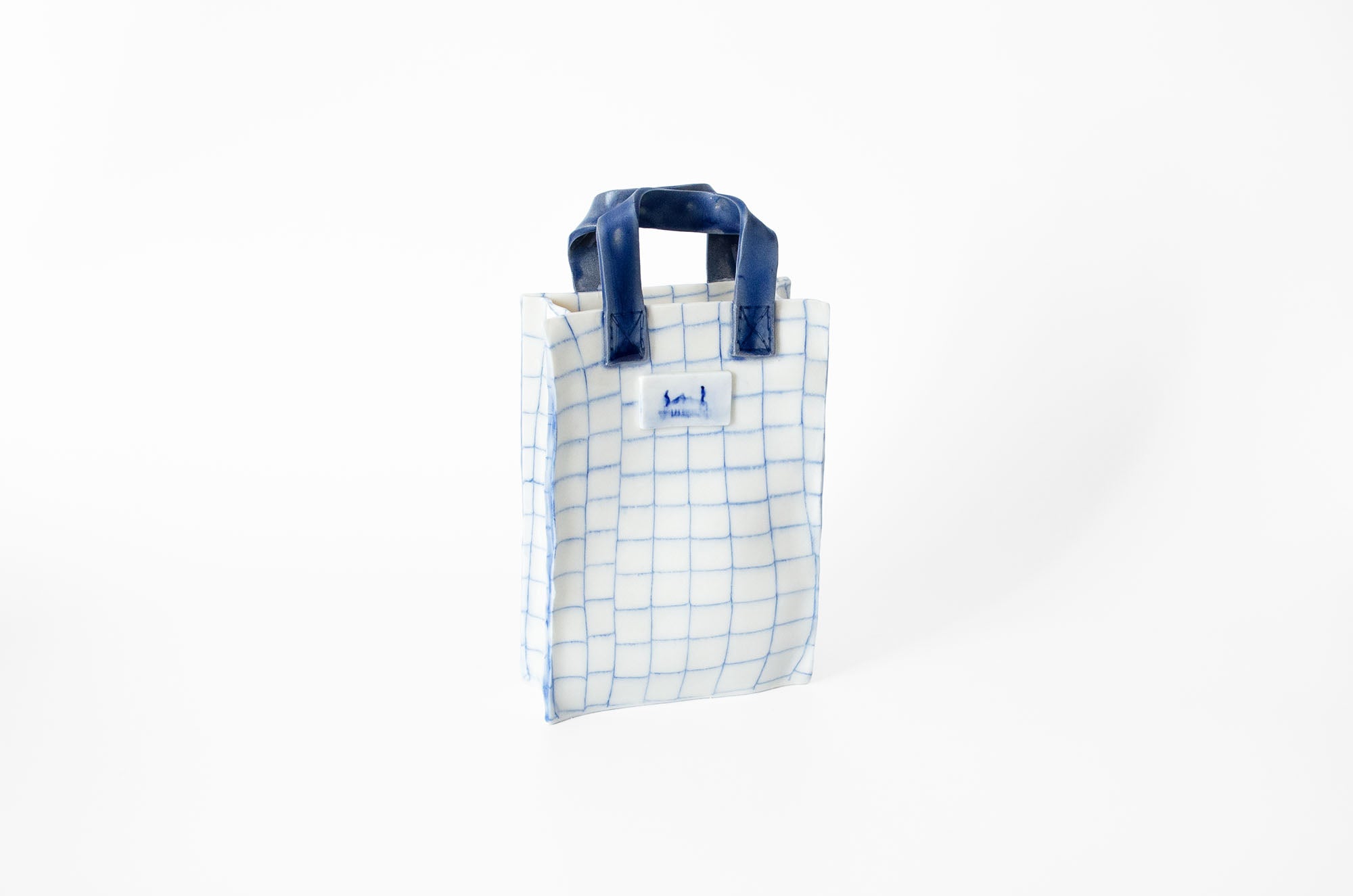 Nerikomi Handbag-Shaped Vase